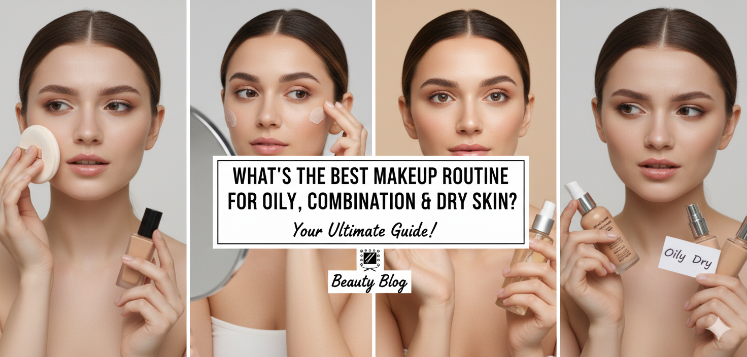 What’s the Best Makeup Routine for Oily, Combination & Dry Skin? 🤔✨